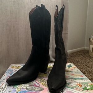 Jeffrey Campbell Black Heeled Boots